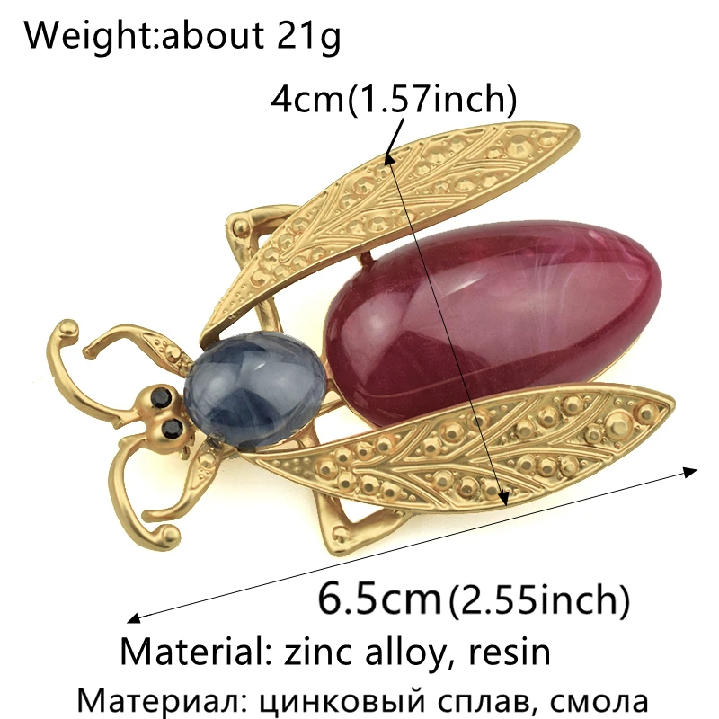 Большая пчела броши для женщин аксессуары золотые металлические шпильки большая Смола Брошь в виде насекомого Броши новые модные роскошные вечерние Ювелирные изделия Подарки