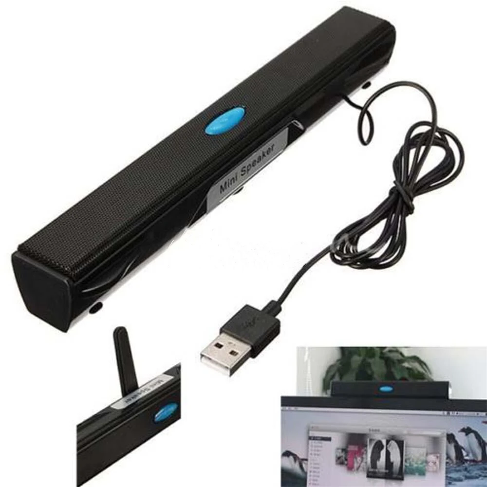Портативный USB мультимедийный мини-динамик для компьютера настольного ПК