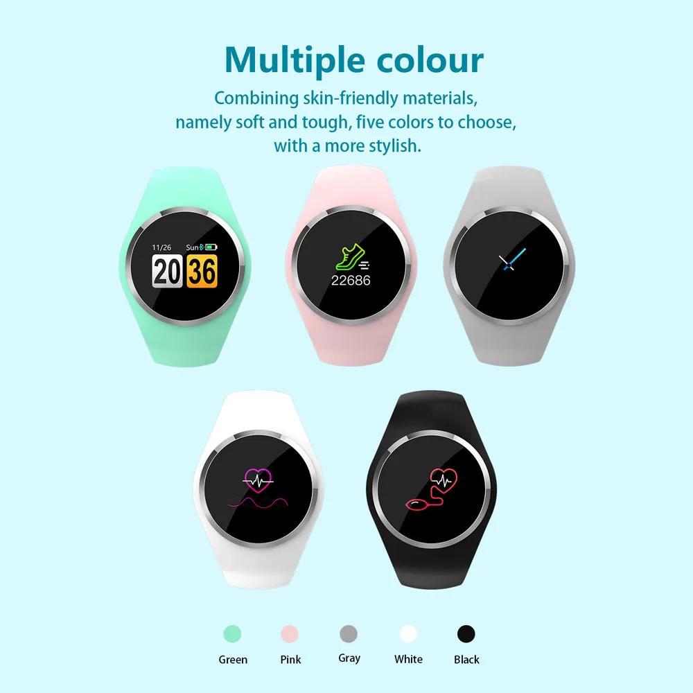 

Newwear Q1 Smart Watch Stainless Steel Waterproof Wearable Device Smartwatch Sleep Monitor For Ios For Android 5 Colours #20