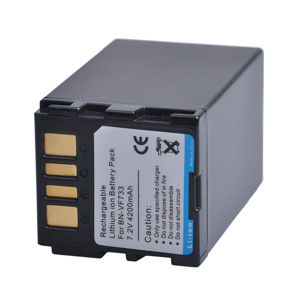 4200 мАч BN VF733 VF733U батарея для JVC VF707 VF714 GR D645 D650 DF450 DF470 DF570|Цифровые аккумуляторы| |