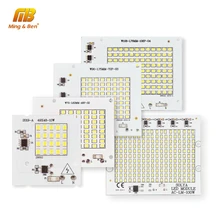 LED Lamp Chip SMD2835 Beads Smart IC 220V Input 10W 20W 30W 50W 100W DIY For Outdoor Floodlight Spotlight Cold White Warm