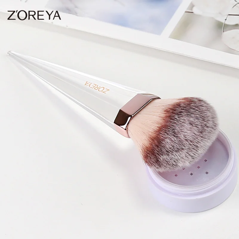 

Powder Brush Portable Makeup Brush Transparent Handle Set Makeup Special Blush Brush