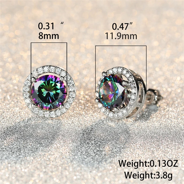 Opal Stud Earrings - Black Emerald Opal Faceted Earrings – The Opal Dealer