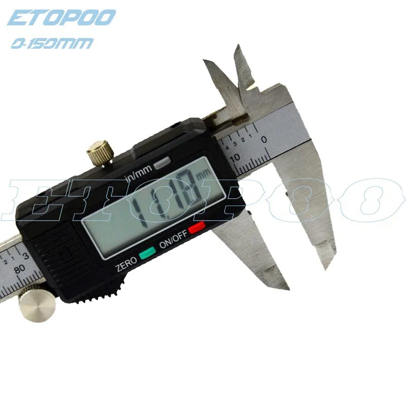 

Etopoo Genuine Product 0-150 Mm 0.01 Mm Left Hand Stainless Steel Digital Caliper Left Hand Caliper