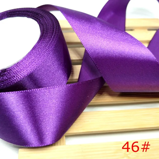 HL 5 meters 15/20/25/40/50mm  Solid Color Satin Ribbons Wedding Decorative Gift Box Wrapping Belt DIY Crafts 46
