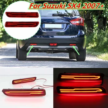 

2x LED Rear Bumper Reflector Fog Light for Suzuki SX4 2007 2008 2009 2010 2011 - 2018 Car Tail Brake Drive Lamp 2 Function