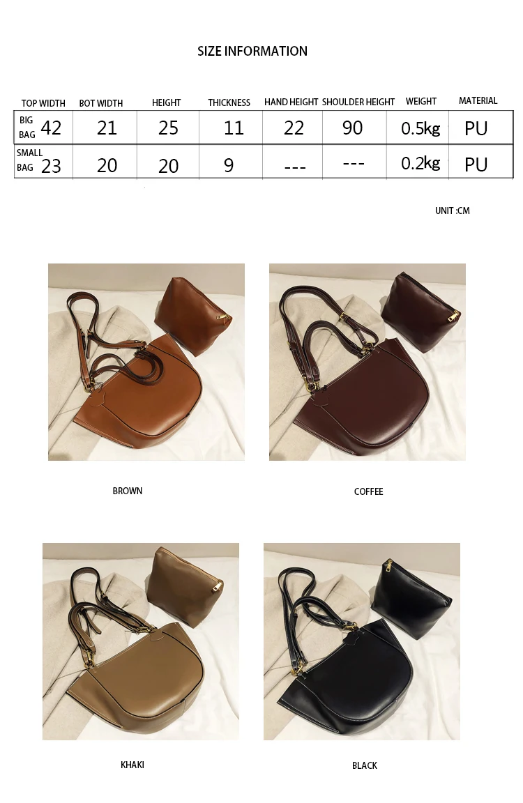 Новые женские сумки half moon, модные композитные сумки через плечо, сумки через плечо, сумки-тоут, черные