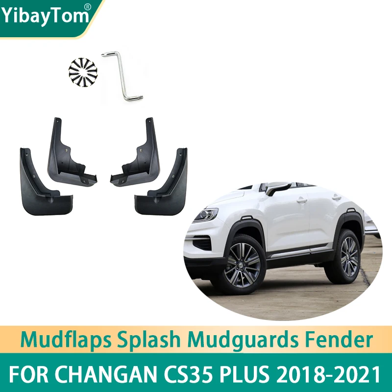 

4 x Black Durable Front & Rear Mudflaps Splash Mud Guard Mud Flap Mudguards Fender For Changan CS35 Plus 2018-2021 Accessories