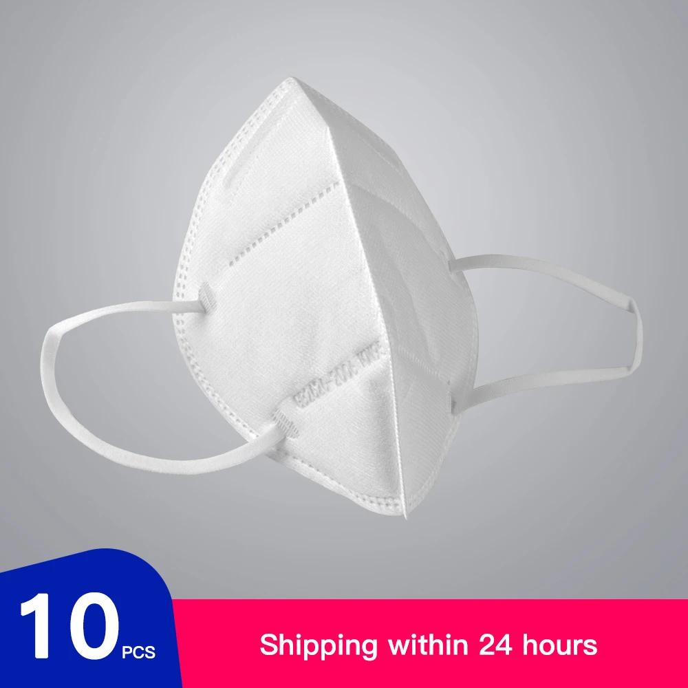 

10 pcs KN95 Dustproof Anti-fog And Breathable Face Masks 95% Filtration N95 Masks Features as KF94 FFP2