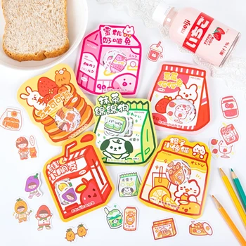 

40Pcs/lot Cute Rabbit Snacks House Series Decor Stickers Scrapbooking Stick Label Diary Album Stickers Kawaii Stationery Gift