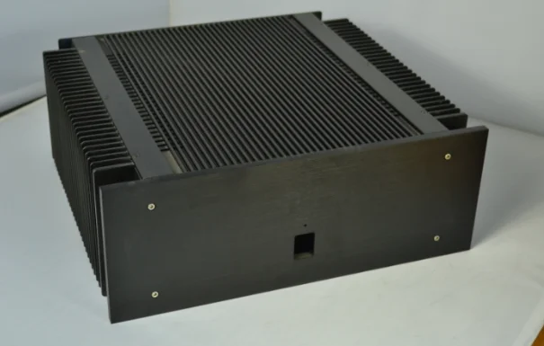 4015 black Full aluminum power amplifier chassis big heatsink enclosure class A AMP box