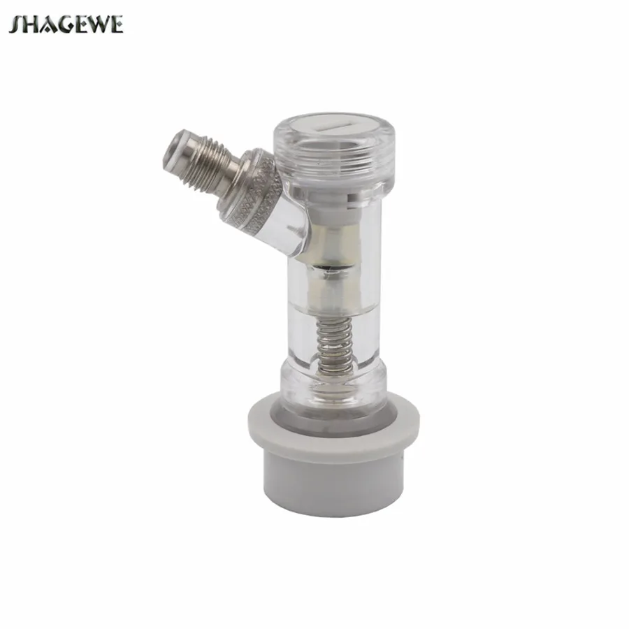 

Ball Lock Disconnect with Check Valve Gas 1/4" MFL Thread Connector for Beer Soda Cornelius Keg Homebrewing