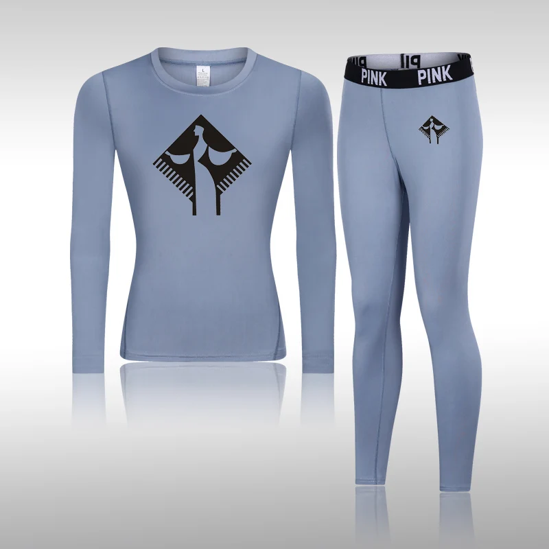 

Women Gym T Shirt Compression Yoga Set Quick Dry Female Long Sleeves + Long Pants Outdoor Sportswear Fitness Sport Outfit For