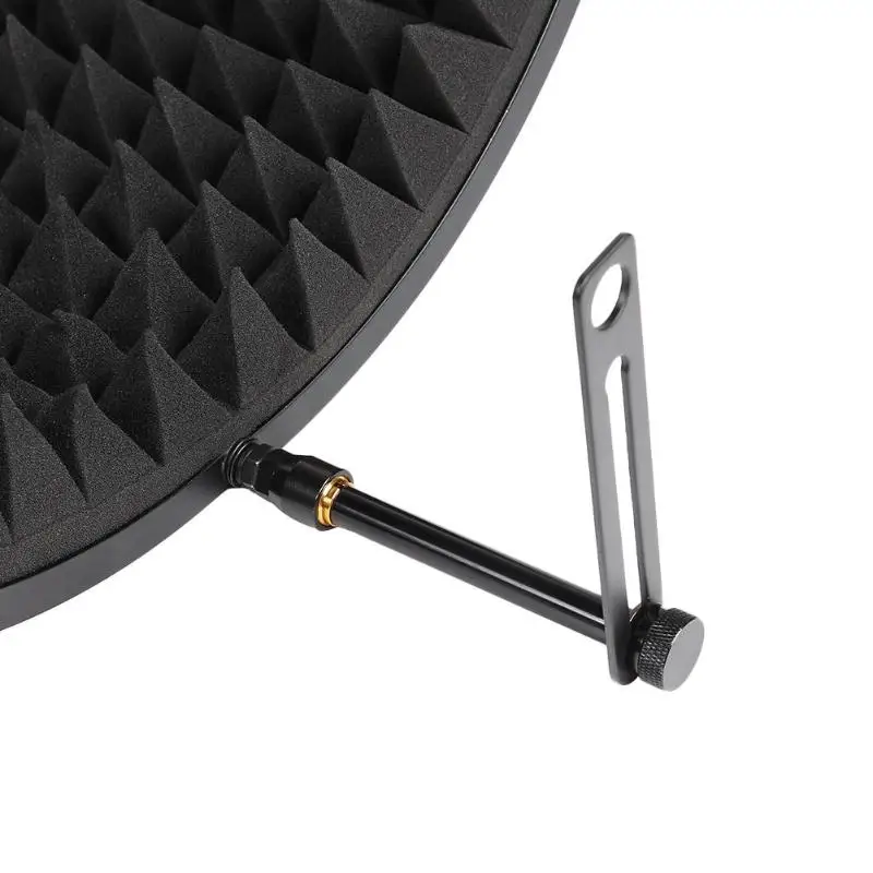 Foldable Microphone Acoustic Isolation Shield Alloy Acoustic Foams Panel Studio Recording Microphone Accessories