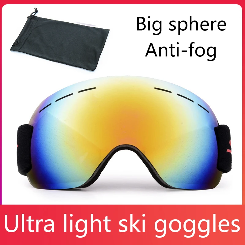 

Ski Goggles UV400 Protection Snowboard Eyewear Anti-fog Big Ski Mask Glasses Snow Snowmobile Man Women Skiing Outdoor Sport
