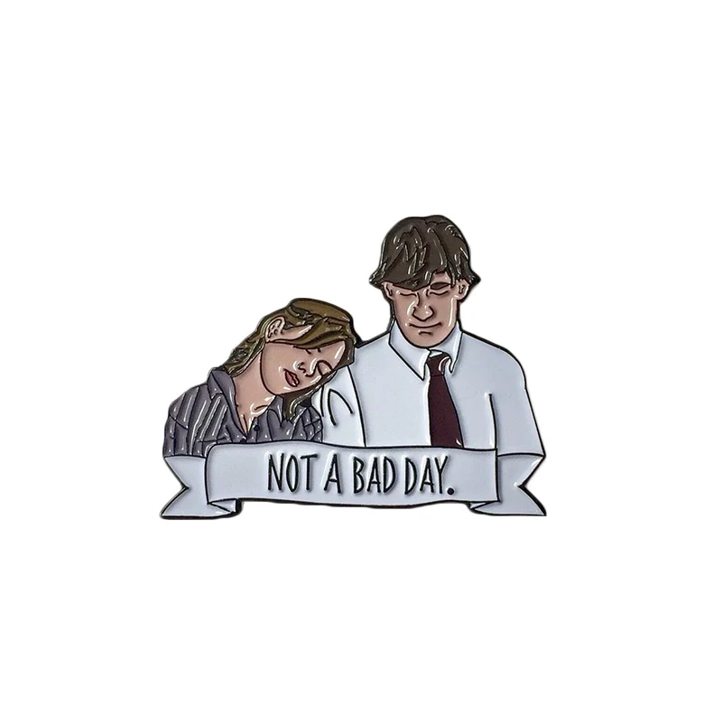 Брошь в подарок на День святого Валентина для офиса Jim and Pam | Украшения и