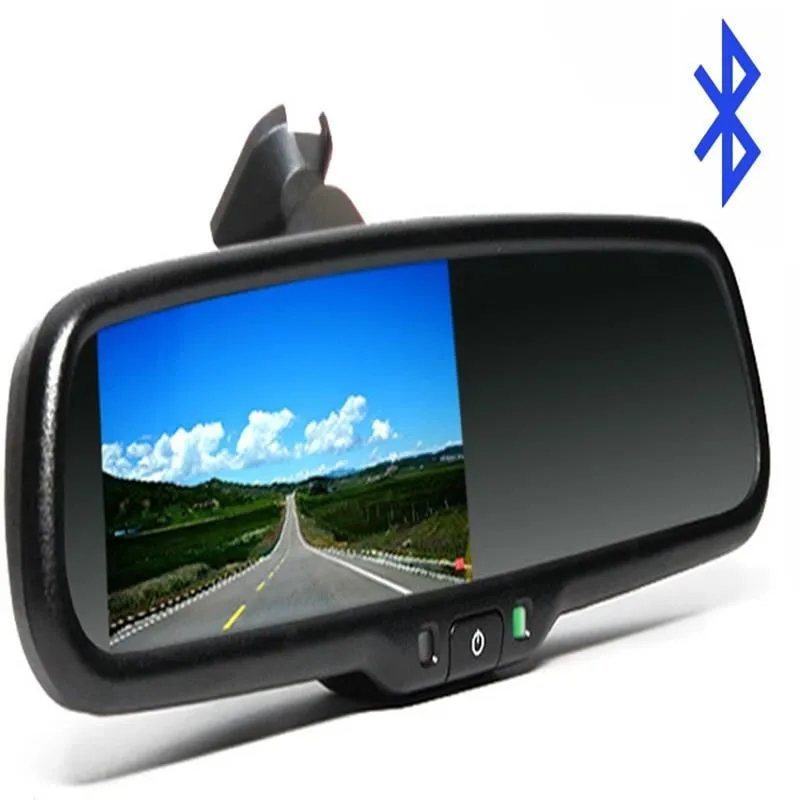 

4.3" Monitor OEM Mirror Bracket Rearview Mirror Bluetooth Car Back Camera