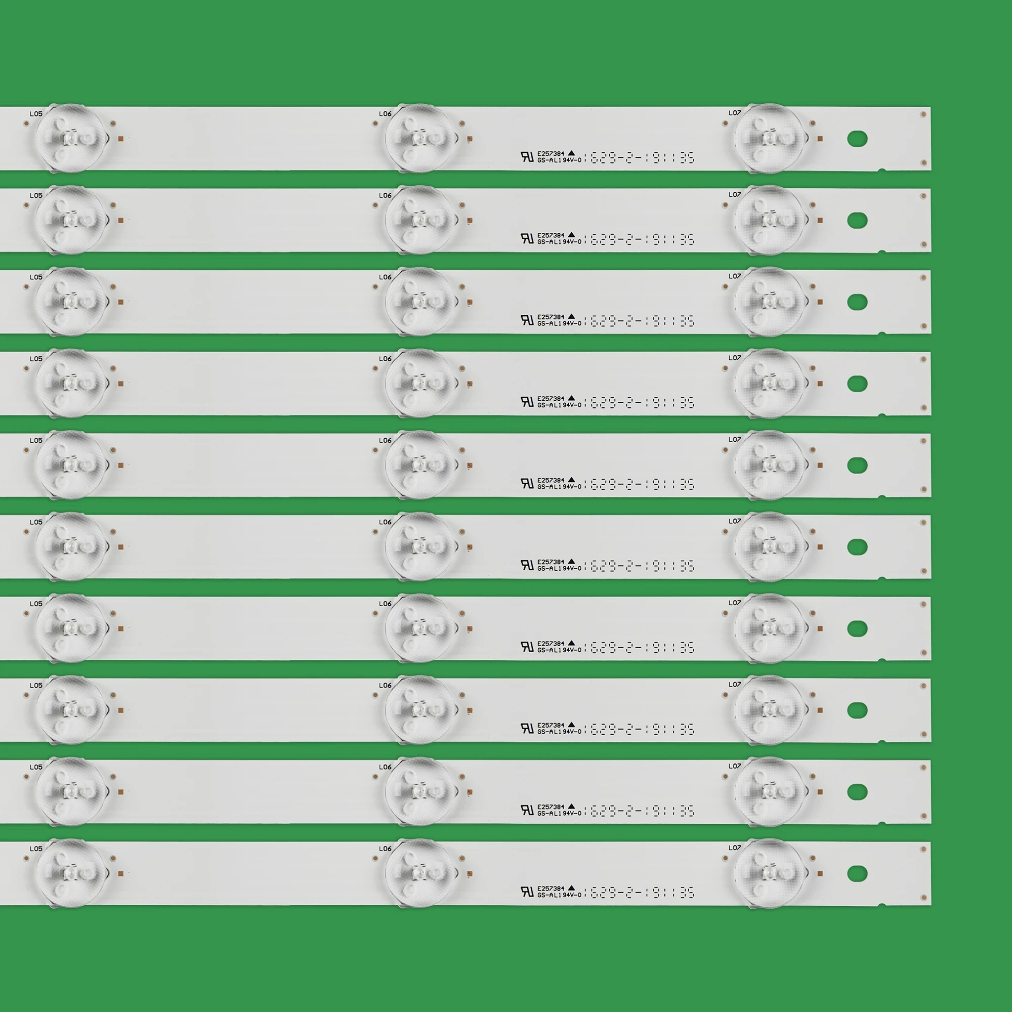 1SET=10PCS LED Backlight Strip 7 Lamps 560mm For Hisense 55_HD550DU-B52_10X7_3030C_V0_20151012 55H8C 55K3300UW H55M3300 H55M3000