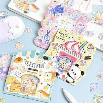 

12 Pcs/pack Kawaii Little Animals Shiba Dog Panda Stickers Scrapbooking DIY Diary Journaling Label Sticker Japanese Stationery