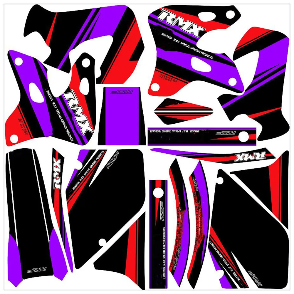 Free custom numbers name For suzuki 250 RMX 1996 Graphics 3M Stickers Decals RMX250S 1997 1998 1999 2000 | Автомобили и мотоциклы