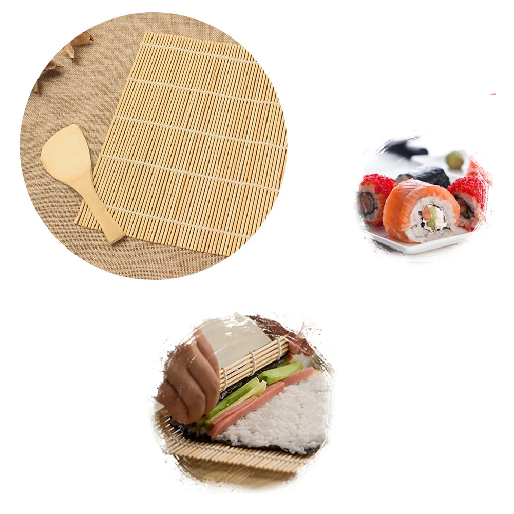 DIY суши Лопата бамбуковая суши ложка, кухонные принадлежности рисовые лопатки инструменты для домашнего приготовления аксессуары