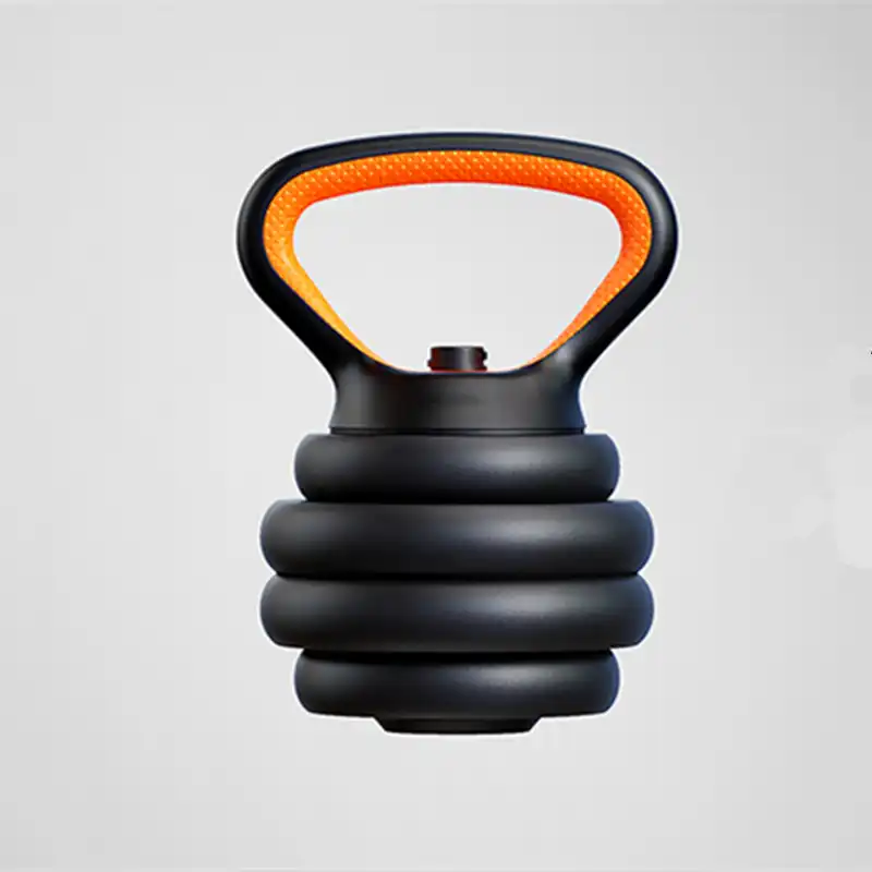 Adjustable Kettlebell Handle For Use With Weight Plates Home Gym