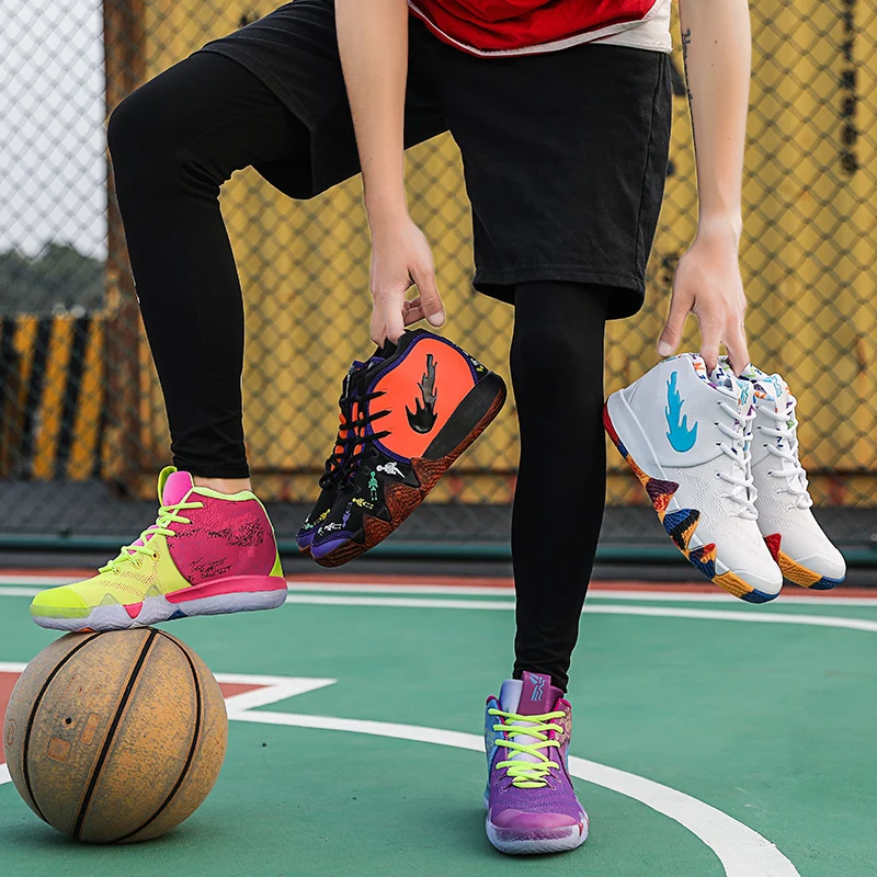 Спортивные кроссовки для мужчин, баскетбольная культура, высокие кроссовки Jordan, мужские кроссовки Kyrie 4 Irving 4th, мужские баскетбольные кроссовки Mash Up 44