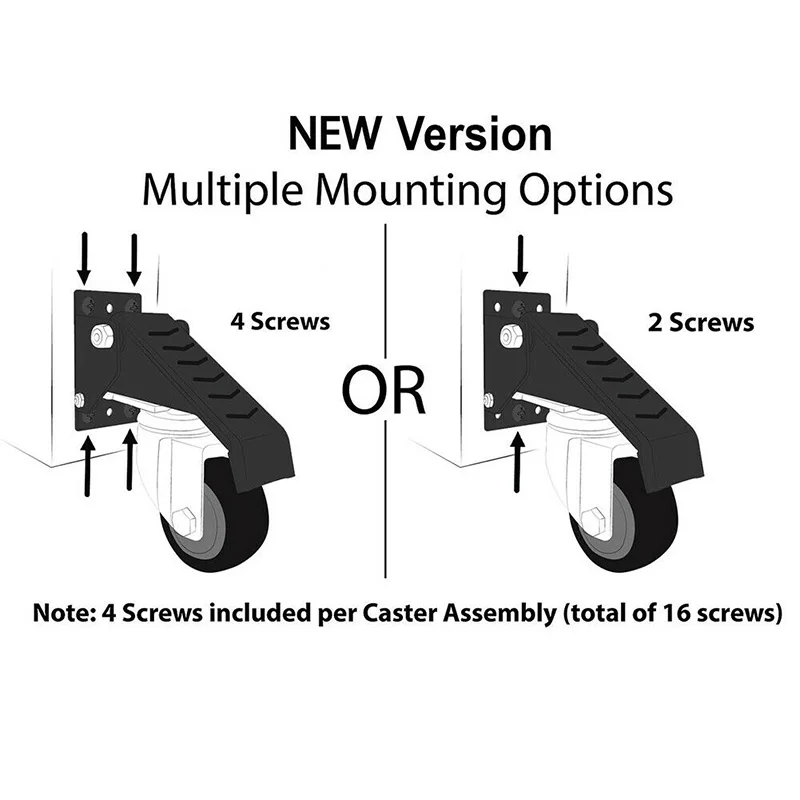 

Worktable Robust Caster Swivel Stepdown Steering Wheel Stable Durable for Heavy Duty Use AUG889
