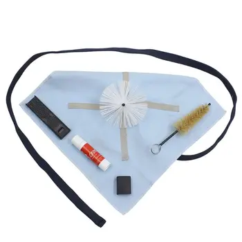 

Saxophone Cleaning Tool Brush Cloth Thumb Rest Cushion Reed Case Cleaning Kit