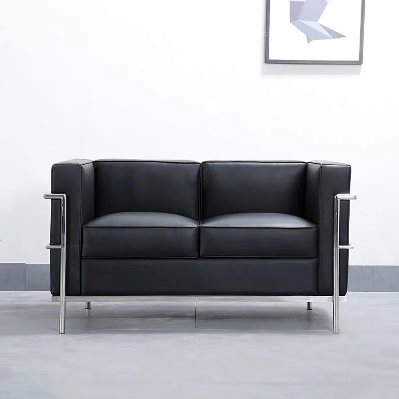 U-BEST мебель для отдыха в гостиной Реплика Le Corbusier LC2 диван из нержавеющей стали мебель для отдыха