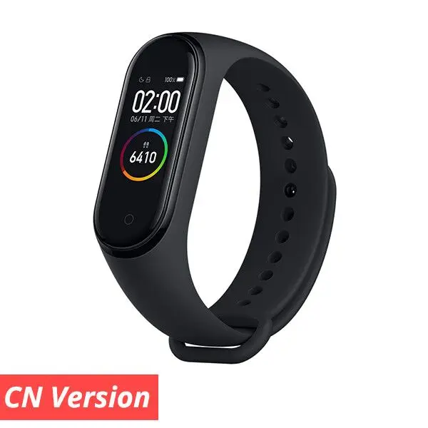 CN Black Xiaomi mi Band 4 Smart mi band 3 Цвета экран Браслет фитнес-трекер для измерения сердечного ритма Bluetooth 5,0 водонепроницаемый банда4 - Цвет: CN Black