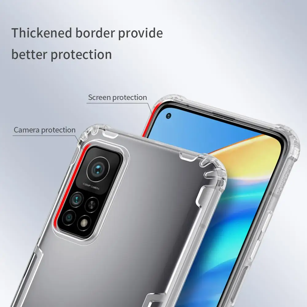 Чехол NILLKIN для Xiaomi Mi 10T Pro чехол Lite силиконовый натуральный прозрачный мягкий