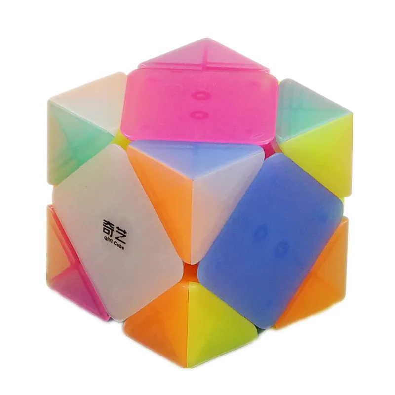 Qiyi Skew волшебный куб головоломка рекламные пластиковые игрушки твисти 3x3 куб