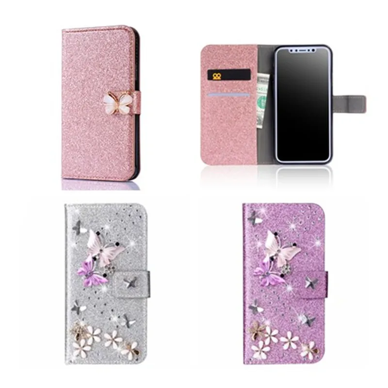 Для Samsung Galaxy Note 10Lite A91 A81 A71 A51 A70 A50 A60 A40 A30 A20 A10 A10S A20E A10E M10 M40 со стразами чехол-книжка