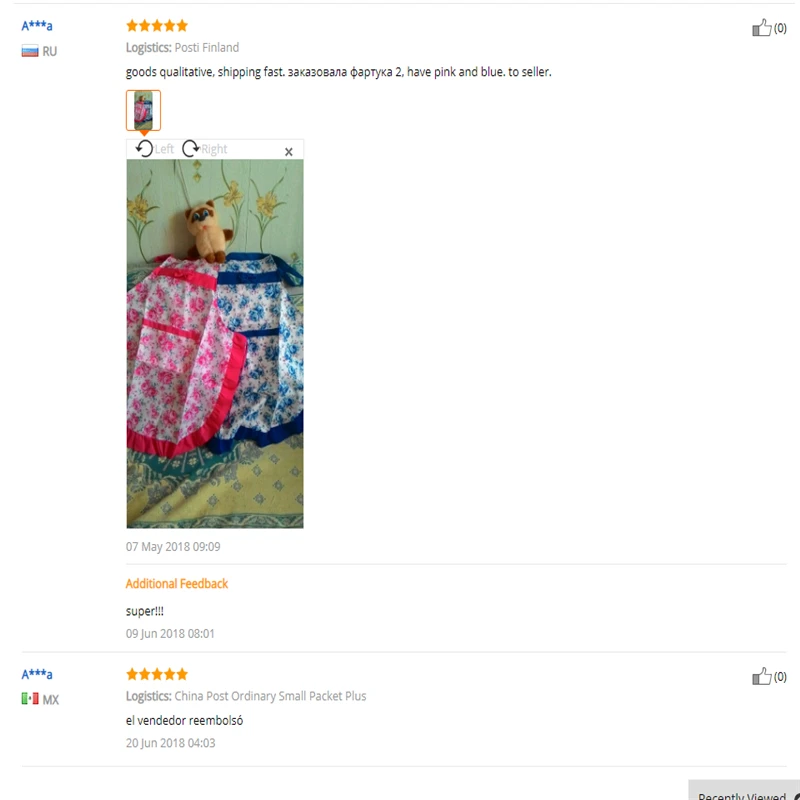 Women Lady Floral Cloth Apron For Restaurant Home Kitchen Cooking BBQ With Pocket Waist Bib Women Apron
