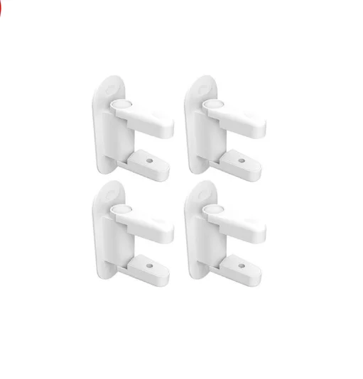 4pcs 4 шт. Пластик детские безопасные дверные защелки для защиты Анти-открытой двери ручка защелка безопасности запирания дверей для безопасности детей - Цвет: 4pcs