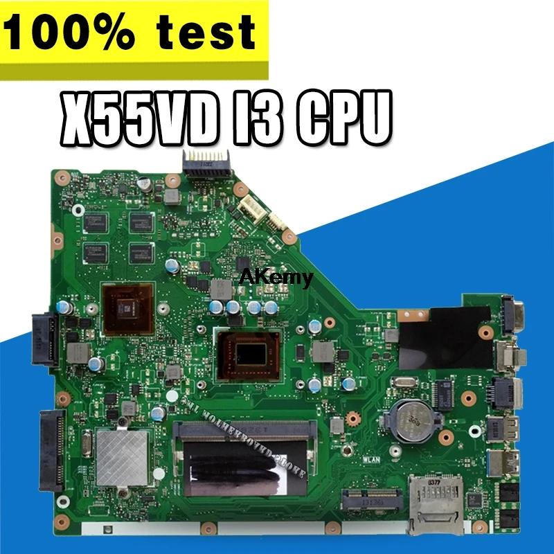 X55VD материнская плата i3-4G для For Asus X55VDR X55V X55C ноутбука Материнская Тест 100% ОК |