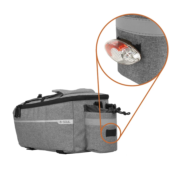 10L Waterproof MTB Bicycle Carrier Bag Rear Rack Bike Trunk Bag Luggage Pannier Back Seat Bycicle Folding Shelf Bag