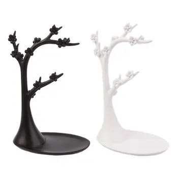 

Tree Jewelry Display Rack Stud Earring Organizer Necklace Ring Showcase Holder