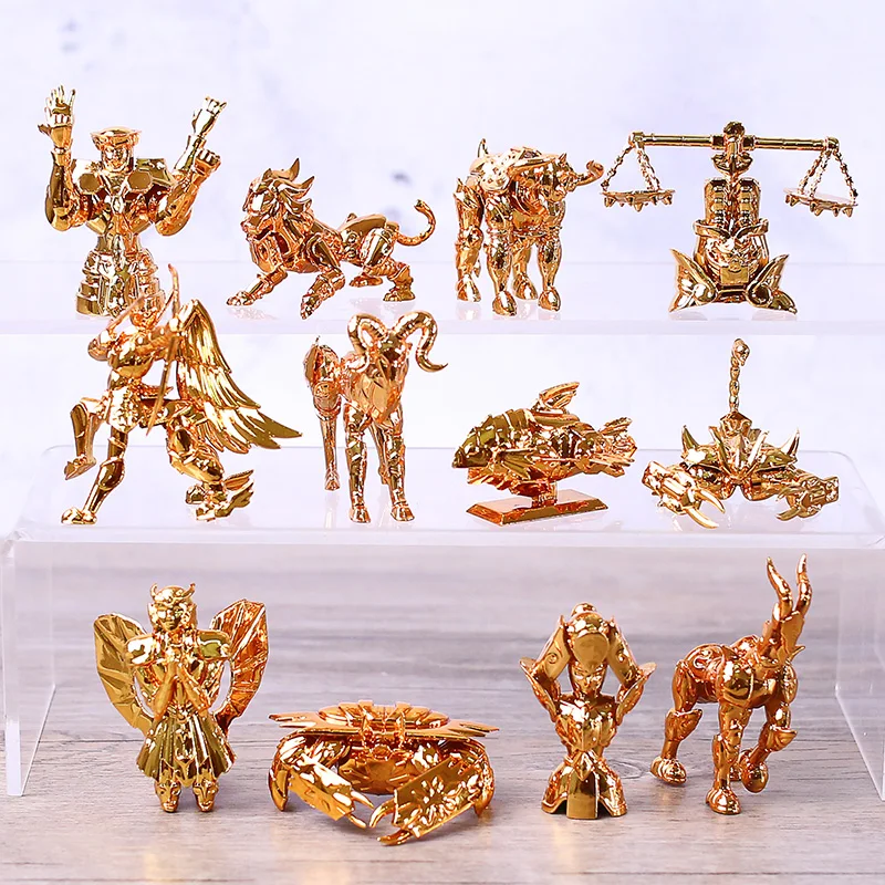 Мини фигурки из ПВХ Saint Seiya серия золотых зодиаков игрушки модели Brinquedo 12