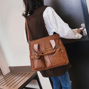 

Bag Women's 2020 Spring New Style Handbag Retro Crossbody Bag Fashion Large Capacity WOMEN'S Bag