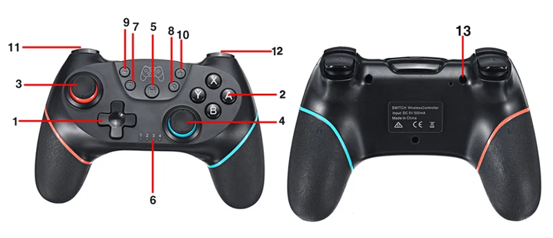 Лидер продаж для Nintendo Switch Pro NS-переключатель Pro геймпад Беспроводной-Bluetooth геймпад игровой джойстик контроллер с 6-осевым ручка
