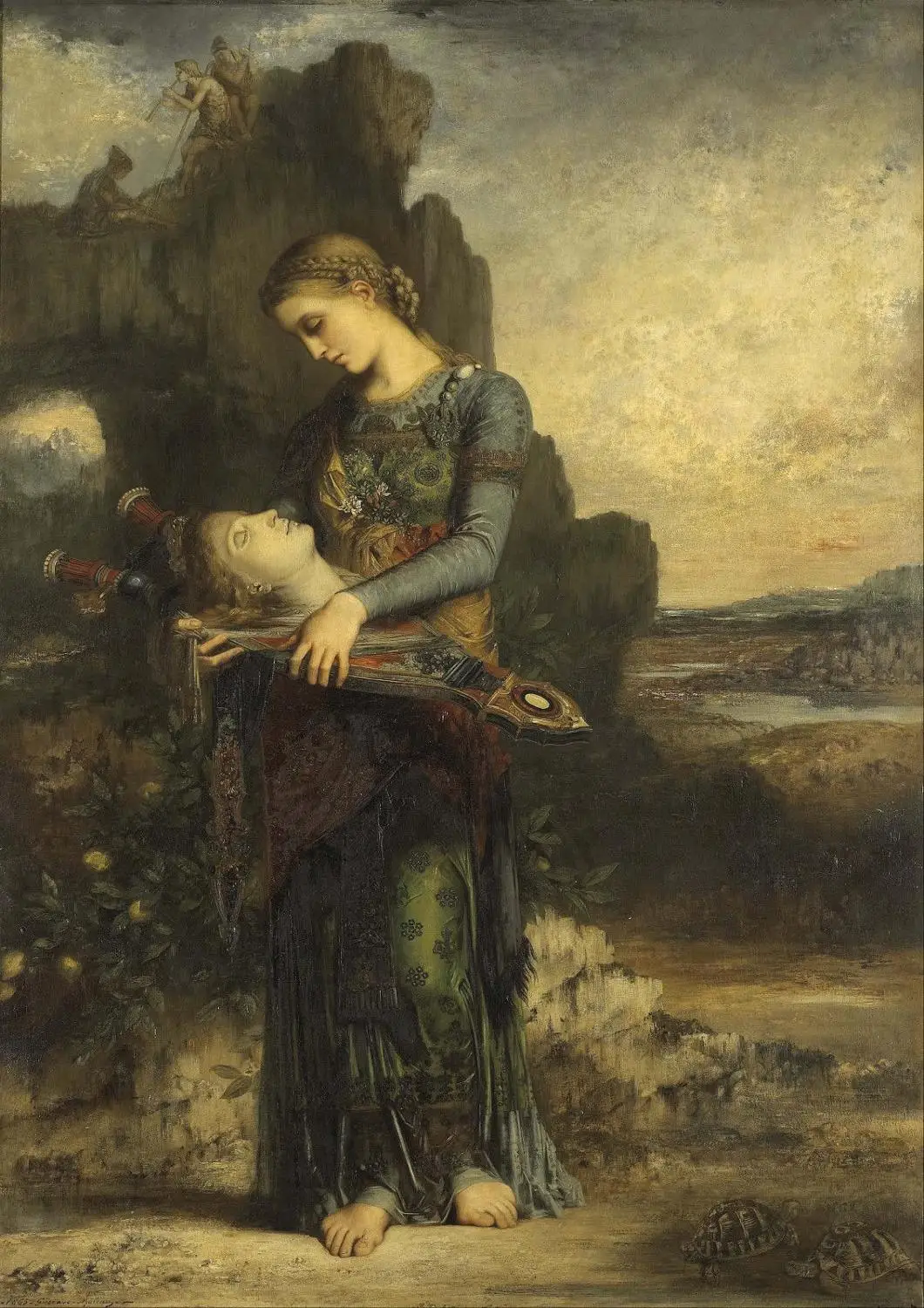Gustave Moreau: морфеус/Орфея Масляные картины печать на холсте настенное украшение для