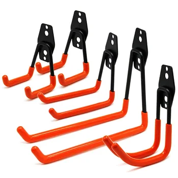 

Hooks Garage Storage Hooks, Wall Mount Tool Holder Hanger Organizer for Ladder Shovels Pack of 5