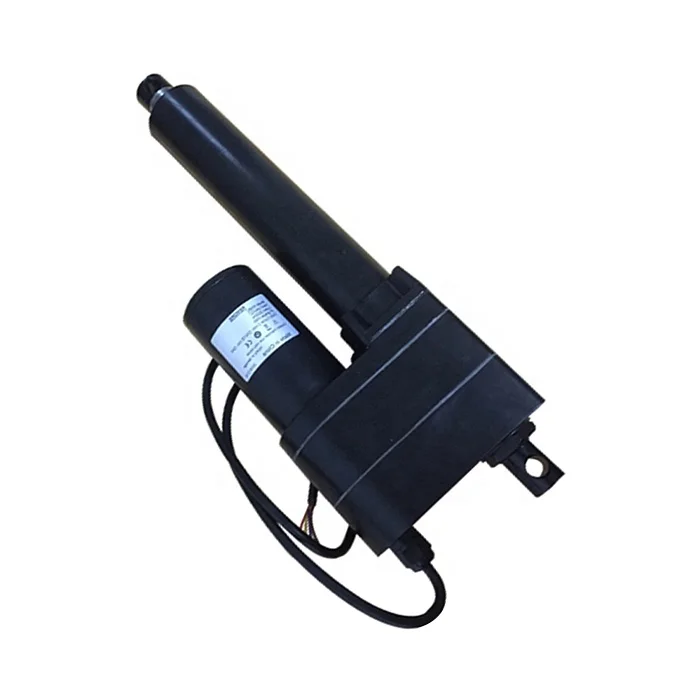 3000N force electric piston with fast speed 12V DC motor 24V linear actuator with clutch