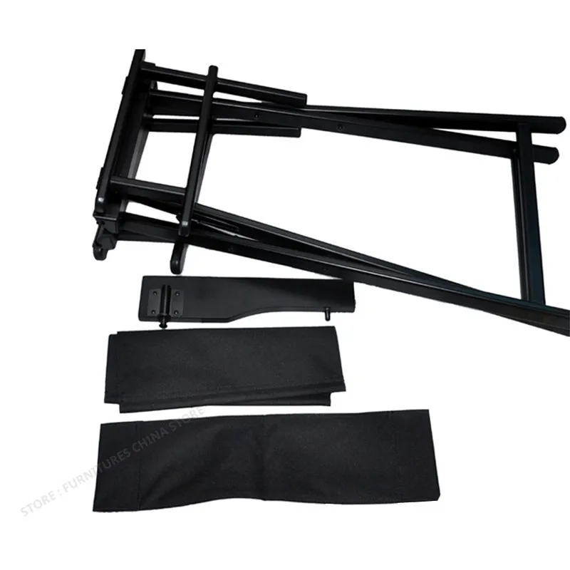 Металлическое складное портативное черное кресло для макияжа студия фотосъемки