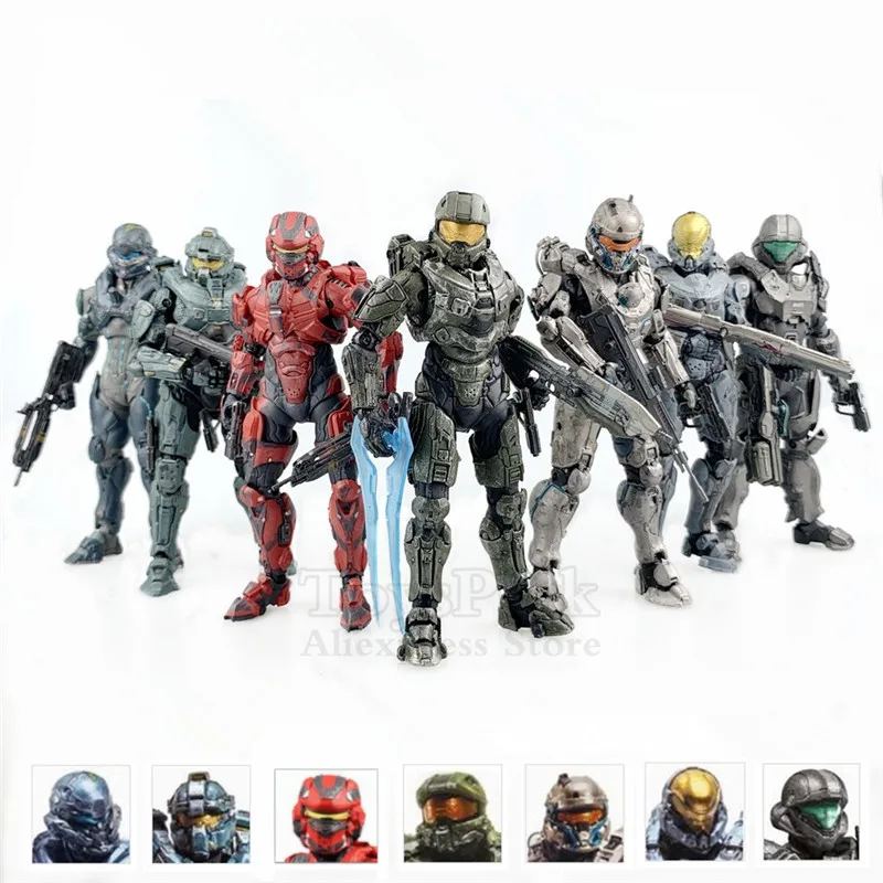 Оригинальный игрушки Mcfarlane Halo Series 5 &quotфигурка начальника Спартанские солдат Лок