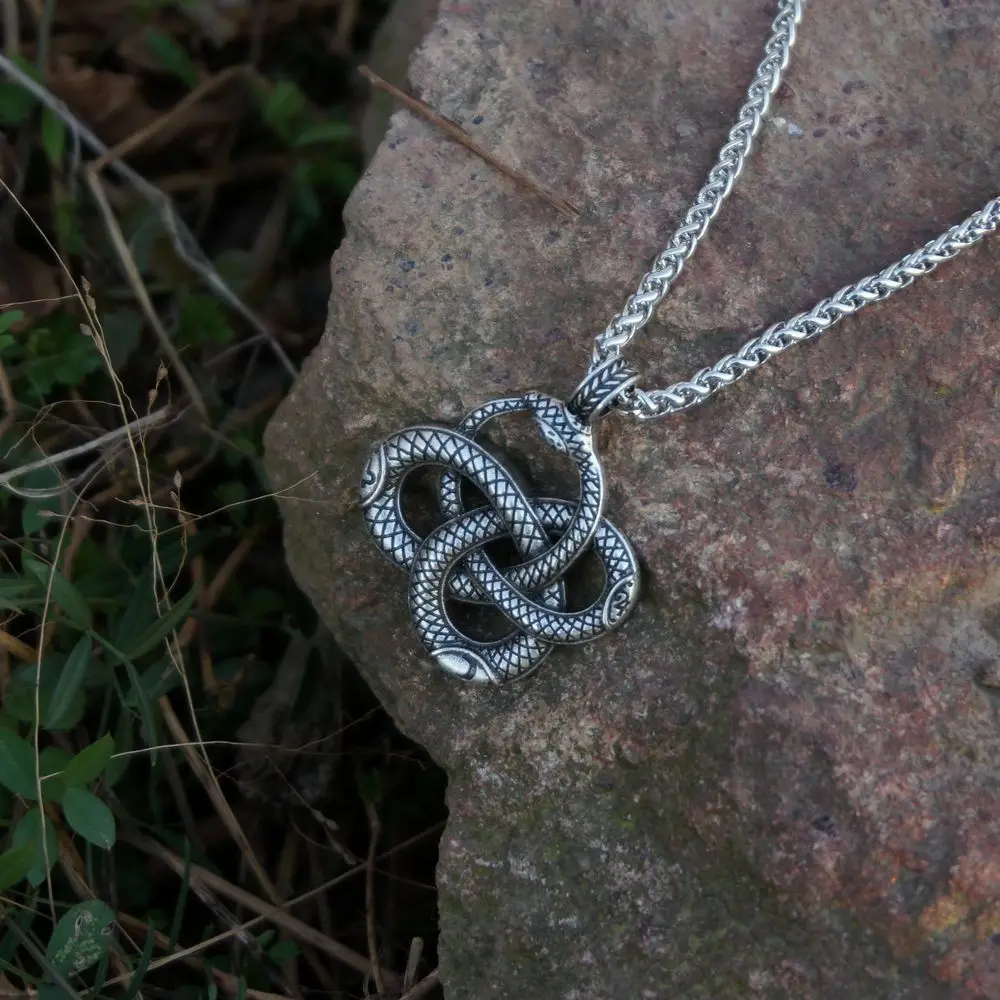 SanLan Snake Infinite Auryn Gothic Pendant Necklace Neverending-Story 3
