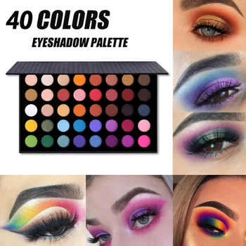 

Colorful Eye Shadow Powder Makeup Palette 40 Colors Shimmer Matte Pigment Eyeshadow Waterproof Lasting Eye Makeup Cosmetics Kit