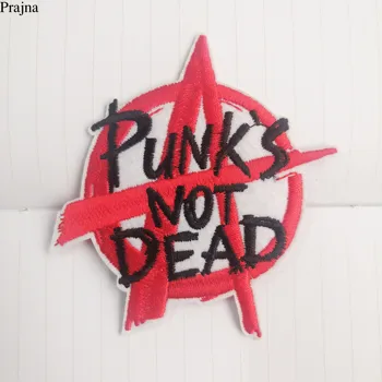 

Prajna Letter Punk Patch Ironing Stickers Patch Iron On Cheap Embroidered Patches For Clothing Appliques Stripes For Clothes DIY